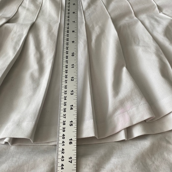Dynamite Women's White Pleated A-line Schoolgirl Mini Skirt Size Medium - Picture 8 of 11